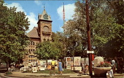 Monroe County Courthouse And Outdoor Art Show Stroudsburg, PA Postcard Postcard