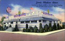 Zinn's Modern Diner, Route #222 - 12 miles from Reading Lancaster, PA Postcard Postcard