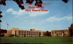 Mendel Hall And Falvey Memorial Library, Villanova University Pennsylvania Postcard Postcard