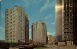 Showing Three Of The Gateway Buildings Pittsburgh, PA Postcard Postcard