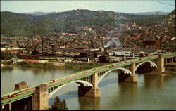 The Washington Crossing Bridge Pittsburgh, PA Postcard Postcard