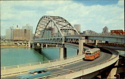 Fort Pitt Bridge Pittsburgh, PA Postcard Postcard