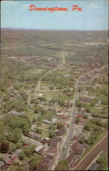 Aerial View Of Downingtown Postcard