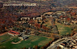 Aerial View Of The Extensive Swarthmore College Campus, Swarthmore College Pennsylvania Postcard Postcard