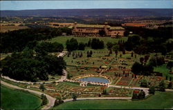 Aerial View Of Beautiful Hershey Rose Gardens & Arboretum Postcard