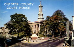 Chester County Court House, Market and High Streets Postcard