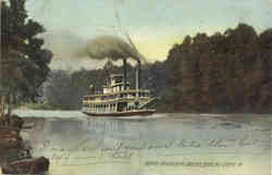 Steamer Approaching Landing Bowling Green, KY Postcard Postcard