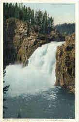 Upper Falls of the Yellowstone Postcard