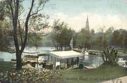 Scene in Public Garden Boston, MA Postcard Postcard