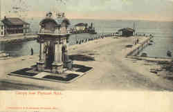 Canopy over Plymouth Rock Massachusetts Postcard Postcard