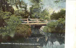 Old Country Bridge made famous by Whittier Postcard