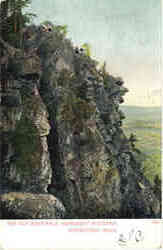 The Old Mans Face, Monument Mountain Housatonic, MA Postcard Postcard