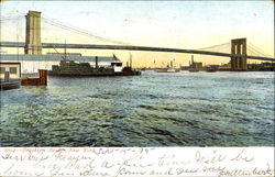 Brooklyn Bridge New York, NY Postcard Postcard