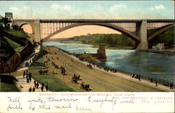 Speedway And Washington Bridge Postcard