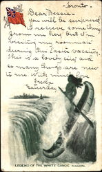 Legend Of The White Canoe Postcard