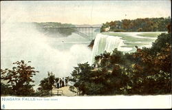 Niagara Falls From Goat Island New York Postcard Postcard