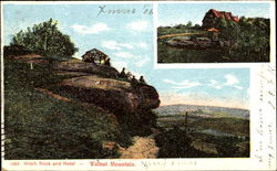 Witch Rock And Hotel, Walnut Mountain Postcard