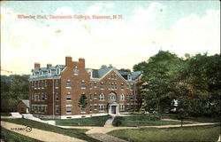 Wheeler Hall, Dartmouth College Postcard