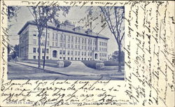 High School Manchester, NH Postcard Postcard