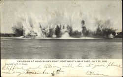 Explosion At Henderson's Point Portsmouth, NH Postcard Postcard