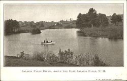 Salmon Falls River New Hampshire Postcard Postcard