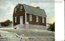 Nathan Hale School House New London, CT Postcard Postcard