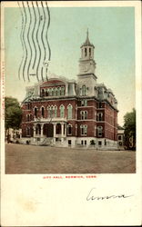 City Hall Norwich, CT Postcard Postcard