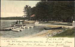 Boat Landing, Wildwood Park Putnam, CT Postcard Postcard