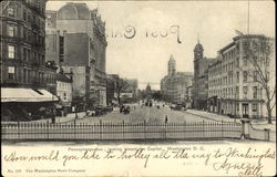 Pennsylvania Ave. Looking Toward The Capitol Postcard