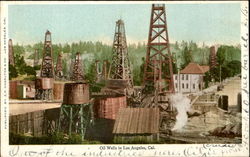 Oil Wells Postcard