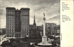 St. Francis Hotel And Union Square Postcard