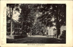 Berlin Street Looking North Southington, CT Postcard Postcard