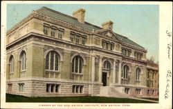 Library Of The New Britain Institute Connecticut Postcard Postcard