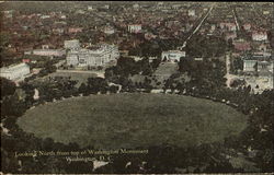 Looking North From Top Of Washington Monument Postcard