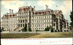 U. S. War State And Navy Departments Postcard