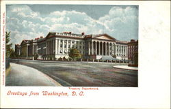 Greetings From Washington Treasury Department District Of Columbia Washington DC Postcard Postcard