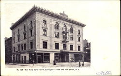 New York Turn Verein, Lexington Avenue and 85th Street Postcard