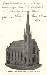 German Ev. Luth Immanuel's Church, Lexinton Ave. and Eighty-Eighth St. Postcard