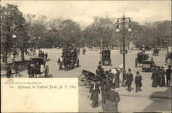 Entrance To Central Park Postcard