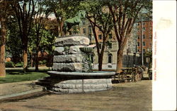 Welton Fountain Waterbury, CT Postcard Postcard