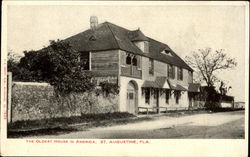 The Oldest House In America Postcard