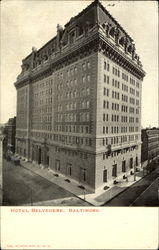 Hotel Belvedere Baltimore, MD Postcard Postcard