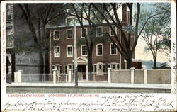 Longfellow House, Congress St Postcard