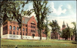 Williams Hall And Main Building, University of Vermont Burlington, VT Postcard Postcard