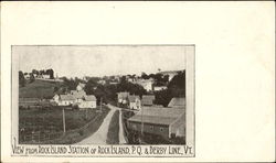 View From Rock Island Station Derby Line, VT Postcard Postcard