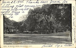 Sea Side Park, Main and Broad Street Entrance Bridgeport, CT Postcard Postcard