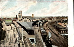 New Railroad Station Bridgeport, CT Postcard Postcard