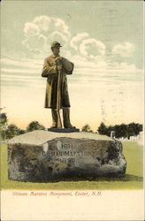 Gilman Marston Monument Exeter, NH Postcard Postcard