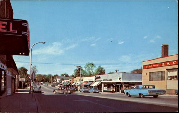 Looking West Along Ann Arbor Trail, Main Street Plymouth, MI