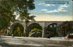 Entrance To Wissahickon Driveway, Fairmount Park Postcard